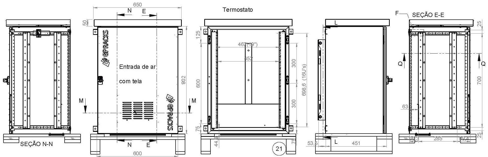 GP RACKS OUTDOOR POSTE